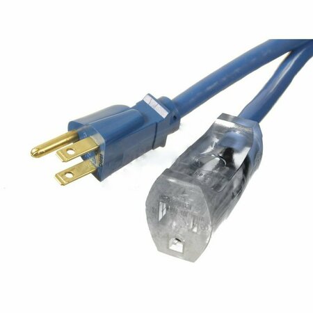 AMERICAN IMAGINATIONS 196.85 in. Blue Plastic Lighted Single Outlet Cable AI-37268